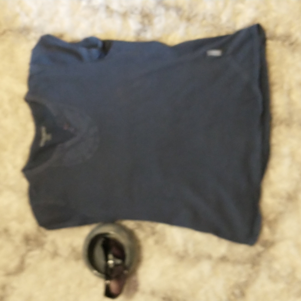 Woolrich women's size SP cotton blueberry Tee - Picture 2 of 11